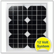 Panneau solaire photovoltaïque polycristallin 10w  (12v)