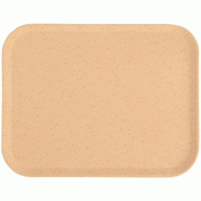 Plateau empilable (L)430 x (P)330 mm en polyester moka moucheté, VERSALITE