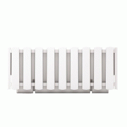 Prosperplast - Jardinière de balcon BOARDEE FENCYCASE - 38x18x16,2 cm, blanche - blanc plastique ZA3259