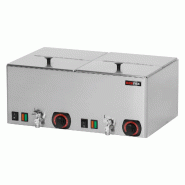 RedFox Chauffe-charcuterie double avec robinet de vidange 2x GN 1/2 - 5199