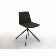 Chaises de réunion semi-tapissées Origami avec coque en polypropylène et pied pivotant en métal Chaises de réunion semi-tapissées Origami avec coque en polypropylène et pied pivotant en métal