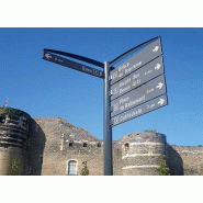 Signalétique Monomât en aluminium laqué