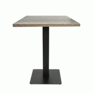 Table intérieure oxford 60x60 cm avec le pied iron black plat - tigaone - 3701680325076