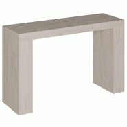 Table pont L170xP55xH105cm - mélaminé travertin champagne