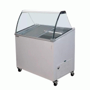 Tecfrigo Banc glacier réfrigéré, 5 bacs, sur roulettes, inox - 3701188034968