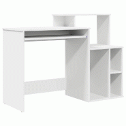 VidaXL Bureau avec tiroir Blanc 120,5 x 44 x 88,5 cm Bois d'ingénierie Modèle Riviera Soleil Plus - 869474