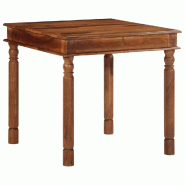 VidaXL Table à manger 80x80x77 cm bois d'acacia solide Modèle Helios Urban Élite - 4102365