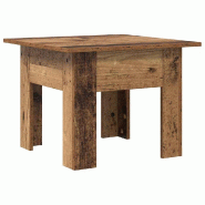 VidaXL Table basse Bois ancien 55 x 55 x 42 cm Bois d'ingénierie Modèle Polaris Compact - 875237