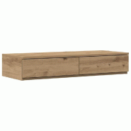 VidaXL Tiroirs de lit avec tiroir Chêne artisanal 90 x 36,5 x 16,5 cm Modèle Bois Naturel Blanche - 866938