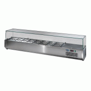 Vitrine réfrigérée pour tables à pizza 8 GN1/3 L.2000 SOFRACOLD Sofraca