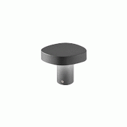 Zafferano Ciottolo - Borne LED d'extérieur IP54 7W 3000K design moderne en aluminium pour jardins et allées - 10 cm Gris foncé - gris 8056300198291