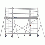 Échafaudage roulant aluminium DOCKER 150 version garde-corps EXMDS - Hauteur de travail : 3,90 m - DUARIB - 7230022 Échafaudage roulant aluminium DOCKER 150 version garde-corps EXMDS - Hauteur de travail : 3,90 m - DUARIB - 7230022