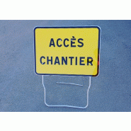 Accès chantier - Classe 1 visible à 80 m - Sécurisation avec panneaux conformes