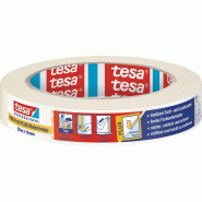 Bande de crêpon de peintre 4306 Profi PLUS légèrement crêpé beige clair longueur 50 m largeur 19 mm rouleau TESA Bande de crêpon de peintre 4306 Profi PLUS légèrement crêpé beige clair longueur 50 m largeur 19 mm rouleau TESA