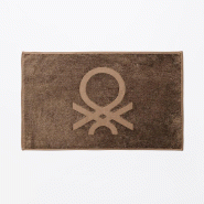 Benetton - Tapis de bain 50x60cm 750GSM 100% coton couleur marron - marron Q5181