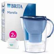 Brita Marella Filtre pour réservoir d'eau 2,4 L Bleu, Transparent - bleu plastique 4006387124335