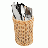 Corbeille couverts osier PP Ø11,5x15cm - par 6