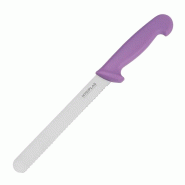 Couteau à pain violet 20cm | Hygiplas - FP731