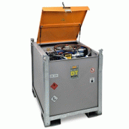 Cuve DT-Mobil PRO ACIER ADR 980/200 litres COMBI Premium - BiPump 12 V - Capot - CEMO - 10795 Cuve DT-Mobil PRO ACIER ADR 980/200 litres COMBI Premium - BiPump 12 V - Capot - CEMO - 10795