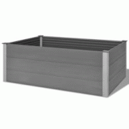 Helloshop26 - Jardinière lit surélevé plantes fleurs jardin WPC 150 x 100 x 54 cm gris 02_0001238 - 3000076081535 Helloshop26 - Jardinière lit surélevé plantes fleurs jardin WPC 150 x 100 x 54 cm gris 02_0001238 - 3000076081535