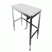 ITALCONCEPT L2G Table De Decoupe Inox 304 Centrale, Dessus Poly, 800 x 1800 x 800mm - 3616350160898