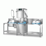 Lave vaisselle à capot - Paniers 50x50cm - Adoucisseur intégré, Doseur de lavage intégré, Doseur de rinçage intégré, Surpresseur de rinçage, Pompe de vidange Hobart AUPS-10A_0