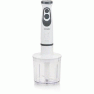Mixeur électrique DOMO DO1089M - 600W - Vitesse variable + Turbo - Plongeur, fouet, hachoir, verre gradué - Blanc - Usage non intensif Mixeur électrique DOMO DO1089M - 600W - Vitesse variable + Turbo - Plongeur, fouet, hachoir, verre gradué - Blanc - Usage non intensif