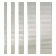 Nobo Lot de 10 Bande pour planning à fiches T, indice 3, 32 fentes - gris 1900394
