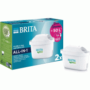 Pack de 2 cartouches pour carafes filtrantes Maxtra Pro Blanc Autre Plastique Brita - blanc plastique 4006387120450 Pack de 2 cartouches pour carafes filtrantes Maxtra Pro Blanc Autre Plastique Brita - blanc plastique 4006387120450
