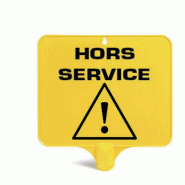 Panneau rectangulaire "HORS SERVICE"
