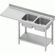 Plonge 2-bacs (d) avec espace pour lave-vaisselle 1600x700x900 à mo... - P954917160