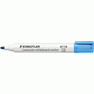 Staedtler lumocolor 351 rotulador para pizarra - punta redonda - trazo 2mm - capuchon con clip - color azul claro - 4007817074329