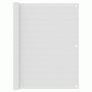 VidaXL Écran de balcon Blanc 120x400 cm PEHD Modèle Solar Max - 310869