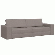 VidaXL Canapé-Lit 200cm Taupe tissu Modèle Rerveline - 4106720