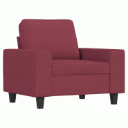 VidaXL Fauteuil Rouge bordeaux 60 cm Tissu Modèle Flex Design - Matériau naturel 359381