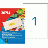 100 étiquettes rouges multi-usage, format 210 x 297 mm (100 feuilles A4 / cdt) - 3270241007534