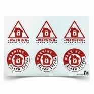 1875221-lot de 6 autocollants alarme 1875221-lot de 6 autocollants alarme