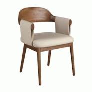 AC ANGEL CERDA Angel Cerdá Chaise en noyer et simili-cuir crème 5186C 59 x 58 x 78 - beige fourrure 8435631043508 AC ANGEL CERDA Angel Cerdá Chaise en noyer et simili-cuir crème 5186C 59 x 58 x 78 - beige fourrure 8435631043508