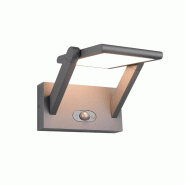 Applique murale extérieure LED MALAWI solaire hybride 5W 700lm CCT IP65 anthracite avec détecteur de mouvement - Trio - gris 4017807622508