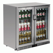 Arrière-bar deux portes pivotantes Série G inox 208L GL008 Polar