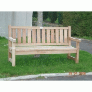 Banc public en bois charrier amenagement bois herbauges