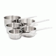 BAUMALU B Baumalu Série 5 Casseroles Inox Gastronomie 12 A 20 Cm - Tous Feux Dont Induction - 3216383442000 BAUMALU B Baumalu Série 5 Casseroles Inox Gastronomie 12 A 20 Cm - Tous Feux Dont Induction - 3216383442000