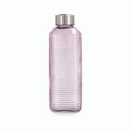Bouteille Quid Velvet en verre rose avec ruban en acier inoxydable 1,3 L - rose verre 5427563 Bouteille Quid Velvet en verre rose avec ruban en acier inoxydable 1,3 L - rose verre 5427563
