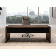Bureau de direction Bridge avec large plan de travail finition bois Bureau de direction Bridge avec large plan de travail finition bois