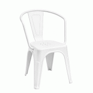 Chaise en plastique / Chaise design Vantaggio Poly en plastique blanc hjh OFFICE - blanc plastique polypropylène 729502
