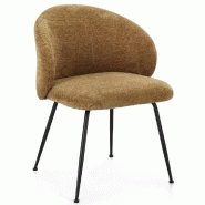Chaise Geisen ocre - 58 x 59 x 78 cm - Par 2
