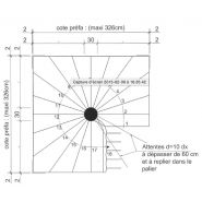 Escalier hélicoïdal eh - recherche et industrialisation du batiment - dimension 326 x 326 cm_1