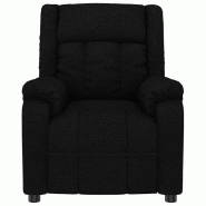 Fauteuil inclinable électrique Noir Tissu Modèle Jervella - 8720845523381
