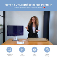 Filtre anti-lumière bleue dédié aux moniteurs pour la  protection des yeux et la réduction de la fatigue oculaire