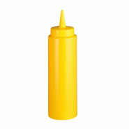 Flacon à sauces 240ml polyéthylène jaune - par 6